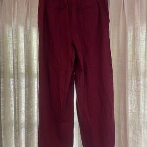 Madewell Women's Burgundy Wide Leg Pants